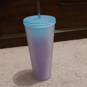 New Starbucks Blue and Purple Textured Tumbler